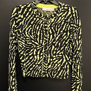 Proenza Schouler White Label animal print jacquard cardigan